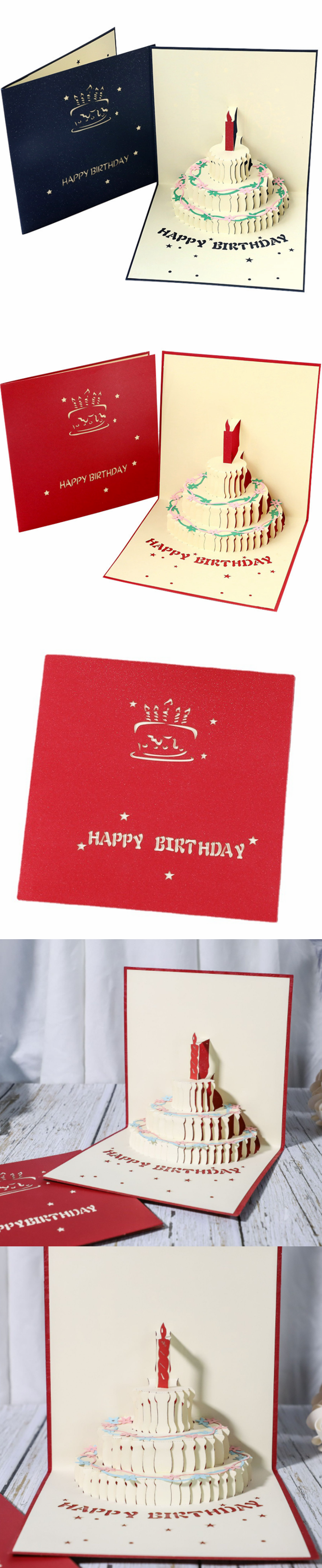 3D birthday popup cards